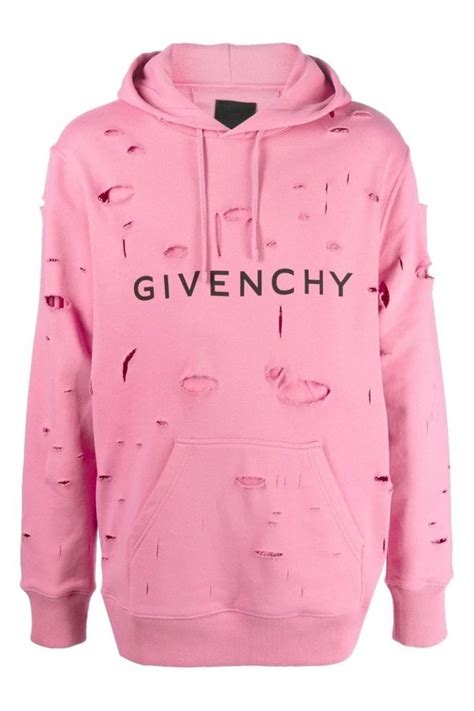 givenchy ripped hoodie blue|givenchy paris sleeveless hoodie.